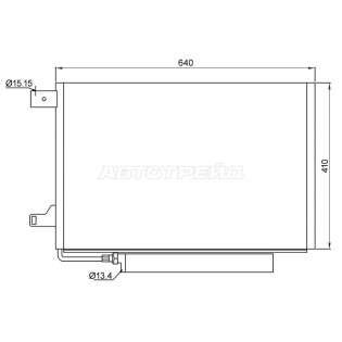 Радиатор кондиционера Mercedes-Benz A-Class 04-12 / B-Class 05-12 SAT