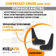 Брызговики передние Chevrolet Cruze (2009-2016) комплект 2 штуки KUZOVIK Брызговики передние Chevrolet Cruze (2009-2016) комплект 2 штуки KUZOVIK