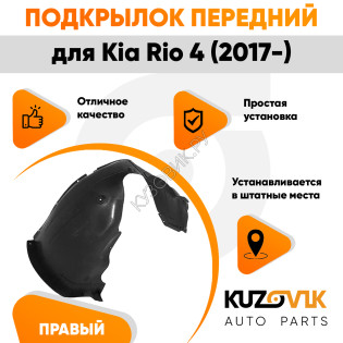 Подкрылок передний правый Kia Rio 4 (2017-) KUZOVIK