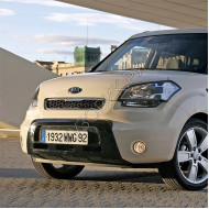 Бампер передний в цвет кузова Kia Soul 1 (2008-2011) дорестайлинг