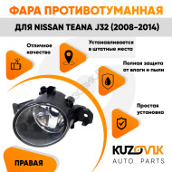 Фара противотуманная Nissan Teana J32 (2008-2014) правая KUZOVIK