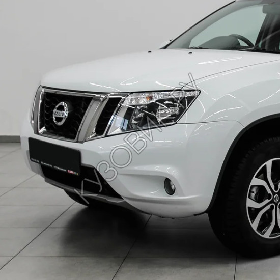 Бампер передний в цвет кузова Nissan Terrano D10 (2014-2022) под птф