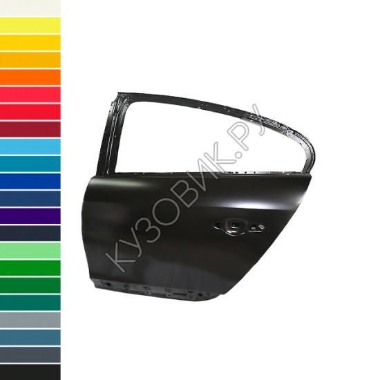 Дверь задняя левая в цвет кузова Renault Fluence (2009-2013) Дверь задняя левая в цвет кузова Renault Fluence (2009-2013)