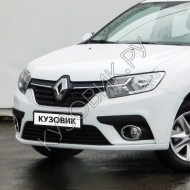 Бампер передний в цвет кузова Renault Logan 2 / Sandero 2 (2018-2022) рестайлинг 