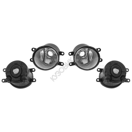 Фары противотуманные Тойота Аурис Toyota Auris 1 (2007-2012) комплект 2 штуки левая и правая DEPO высокое качество