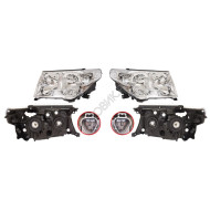 Фары Тойота Лэнд Крузер Toyota LandCruiser 200 (2008-2011) комплект 2 штуки левая и правая SAT высокое качество