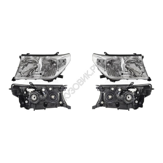Фары Тойота Лэнд Крузер Toyota LandCruiser 200 (2008-2011) комплект 2 штуки левая и правая TOYOTA высокое качество