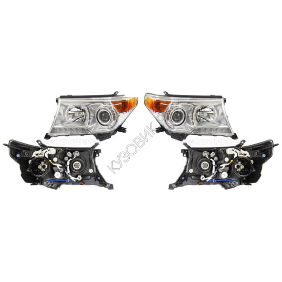 Фары Тойота Лэнд Крузер Toyota LandCruiser 200 (2012-) комплект 2 штуки левая и правая TOYOTA высокое качество